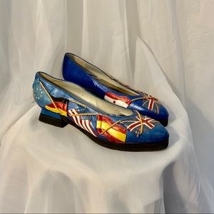 Rare Margaret J Vintage Flag Flats